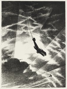 Tauben syöksylasku, 1917 tekijältä Christopher Richard Wynne Nevinson