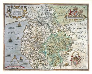 Westmorlandin ja Cumberlandin kartta, 1576