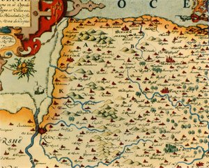 "Saxtonin Norfolkin kartta, 1574", 1944.