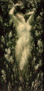 Blodeuwedd, n. 1925-1930 (öljy kankaalle)
