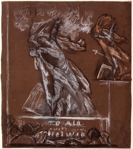 Figuuritutkimus sotamuistomerkkiä varten, n. 1920. tekijältä Christopher Williams