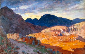 "Auringonlasku Walesin kukkuloilla", 1893-1934