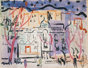 Street Scene, Etelä-Ranska tekijältä Christopher Wood