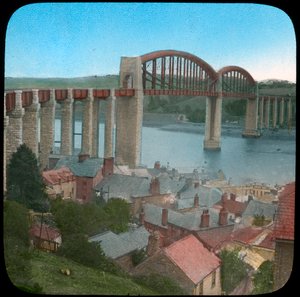 Royal Albert Bridge, Saltash, Cornwall, 1800-luvun loppu tai 1900-luvun alku