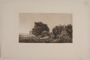 Maisema myllyllä tekijältä Cilius Johannes Konrad Andersen