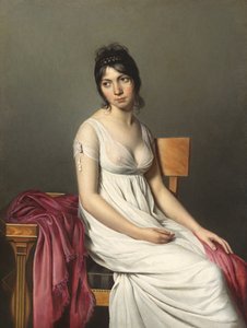 Nuoren naisen muotokuva tekijältä Circle of Jacques Louis David