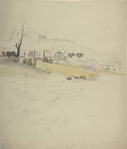 Näkymä Collierysta kaupungin reunalla, 1840-49. tekijältä Circle of John Ruskin.