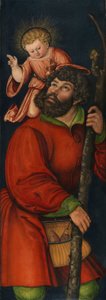 Saksa: Der heilige Christophorus Saint Christopherus tekijältä Circle of Lucas Cranach the Elder