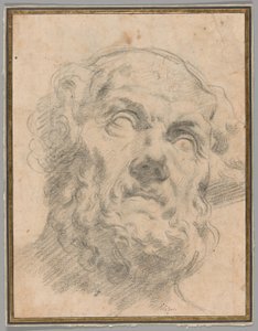 Vanhan miehen pää, mahdollisesti Seneca tekijältä Circle of Peter Paul Rubens