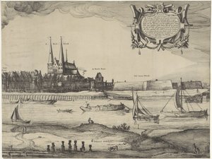 Deventerin profiili (levy IV) tekijältä Claes Jansz. Visscher (II) (possibly)
