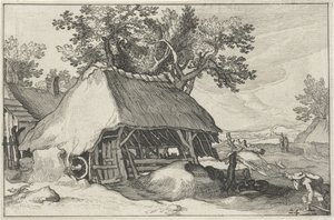 Maatila Maisemat maatiloilla (sarjan nimi) tekijältä Claes Jansz. Visscher (II)