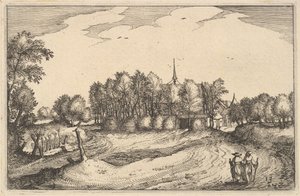 Luostari, levy 13 Brabantin herttuakunnan maakunnasta ja kaupungista, n. 1610