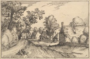Village Road, levy 7 alkaen 1610 tekijältä Claes Jansz Visscher