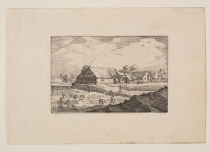 Maatiloja ja valkaisupeltoja, näkymiä Haarlemin ympäristöstä (Plaisante Plaetsen) tekijältä Claes Jansz. Visscher