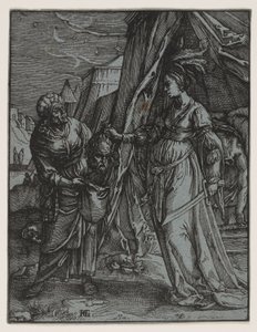 Judith ja Holofernesin pää tekijältä Claes Jansz. Visscher