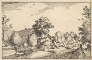 Village Road, levy 12 alkaen 1610 tekijältä Claes Jansz Visscher