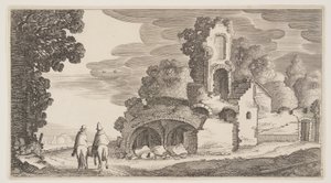 Rauniot tien varrella, teoksesta Landscapes (Playsante Lantschappen)