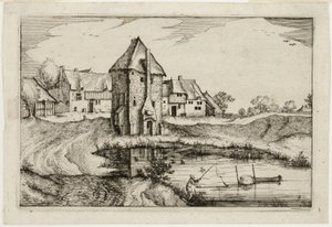 The Pond, levy yhdeksän Maatilojen, maalaistalojen ja maalaiskylien kuvien (Praediorum villarum et rusticarum casularum icones) jälkeen. tekijältä Claes Jansz. Visscher II