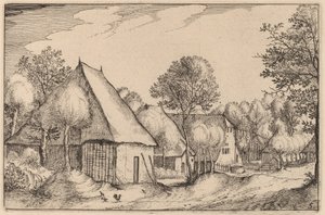 Maatilapiha tekijältä Claes Jansz Visscher after Johannes van Doetechum, the Elder after Lucas