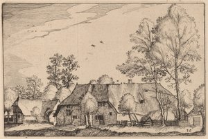Suuri maatila tekijältä Claes Jansz Visscher after Johannes van Doetechum, the Elder after Lucas