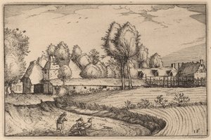 Tie peltoa pitkin tekijältä Claes Jansz Visscher after Johannes van Doetechum, the Elder after Lucas