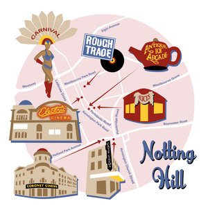 Notting Hill kartta tekijältä Claire Huntley