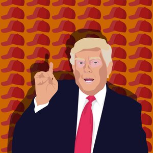 Trump ja baseball-lippis