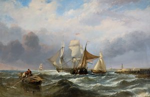 Alukset Hollannin rannikolla, 1829-1860.