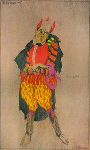 Suunnittelu pukulle Ben Jonsonin elokuvassa The Devil is an Ass, vuodelta 1927