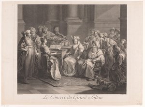 Konsertti sulttaanille Le Concert du Grand Sultan (otsikko esineessä) tekijältä Claude Antoine Littret de Montigny