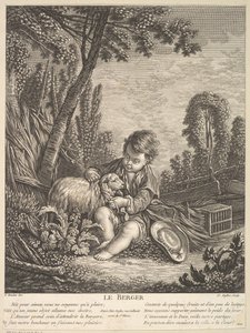 Paimen, noin 1753. tekijältä Claude Augustin Duflos