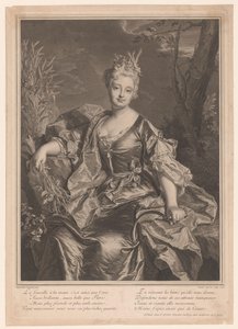 Marguerite Henriette de La Briffe Le Bretin muotokuva Ceresina tekijältä Claude Drevet