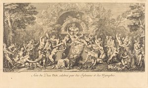 Feste du Dieu Pan, celebree par des Sylvains et des Nymphes (Sylvans ja Nymphs juhlii The Feast of the God Pan)