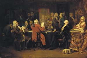 Voltaire Procopen lukusalissa