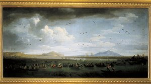 Charles de Bourbon metsästää ankkoja Patria-järvellä, Joseph Vernet
