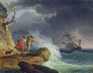 Rannikkokohtaus myrskyssä, 1782