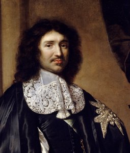Yksityiskohta: "" Jean Baptiste (Jean-Baptiste) Colbertin (1619-1683) Ludvig XIV:n ministerin muotokuva" Claude Lefebvren (1632-1675) maalaus. 1666 Su. 1,3x0,96 m