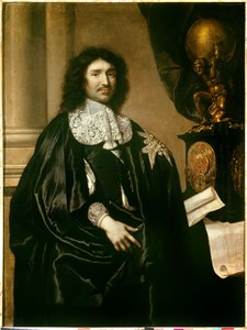 Jean Baptiste (Jean-Baptiste) Colbertin (1619-1683) muotokuva Ludvig XIV:n ministeri Claude Lefebvren (1632-1675) maalaus. 1666 Su. 1,3x0,96 m - Ludvig XIV:n ministerin Jean Baptiste (Jean-Baptiste) Colbertin (1619-1683) muotokuva. Claude Lefin maalaus