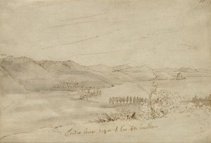 Näkymä Bracciano-järvelle, n. 1638-39 tekijältä Claude Lorrain
