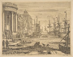 Pyhän Ursulan maihinnousu, 1665. tekijältä Claude Lorrain