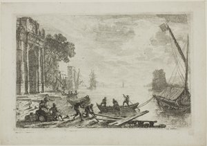 Satamakohtaus nousevan auringon kanssa tekijältä Claude Lorrain