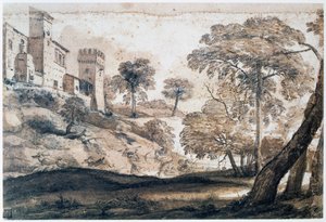 Metsästys peuroja, 1600-luvun puolivälissä tekijältä Claude Lorrain
