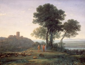 Jaakob ja Laban ja hänen tyttärensä tekijältä Claude Lorrain