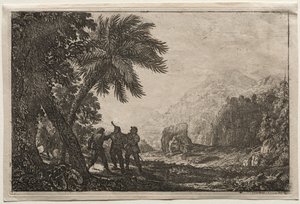 Maisema Brigantien kanssa tekijältä Claude Lorrain