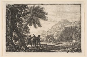 Maisema ryöstöjen kanssa, 1633. tekijältä Claude Lorrain
