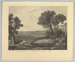 Merimaisema Bacchuksen ja Ariadnen kanssa, 1742. tekijältä Claude Lorrain