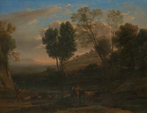 Auringonnousu, mahdollisesti 1646-47. tekijältä Claude Lorrain