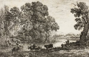 Lehmänpaimen, 1636 tekijältä Claude Lorrain