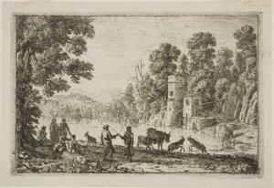 Tanssi joen rannalla tekijältä Claude Lorrain