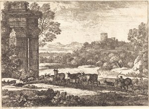 Lauma palaa myrskyisellä säällä tekijältä Claude Lorrain